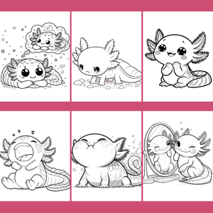 25 oldal - Az axolotl színeződ - otthon & életmód - papír, írószer - színező - Meska.hu