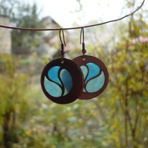 Türikizkék azsúrzománc fülbevaló Mihaliczne-nek -  - Meska.hu