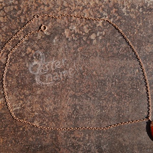 Tulipán formájú tűzzománc medál, nagy méretű, piros - ékszer - nyaklánc - medál - Meska.hu