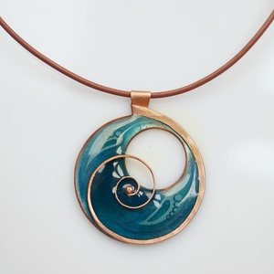 Csigás medál Anitakele részére - ékszer - nyaklánc - medál - Meska.hu