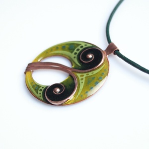 Duplacsigás nagy medál - ékszer - nyaklánc - medál - Meska.hu