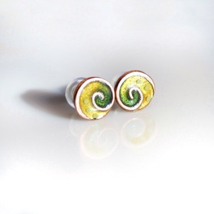 Csigás medál és bedugós fülbevaló szett Renocs számára - ékszer - ékszerszett - Meska.hu