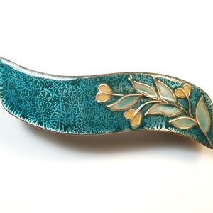 Türkiz, virágszálas hajcsat Epszi számára - Meska.hu