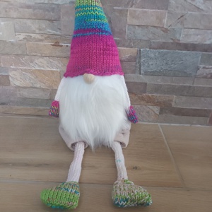 Manó, Karácsony, Karácsonyi lakásdekoráció, Karácsonyi manók, figurák, Kötés, MESKA