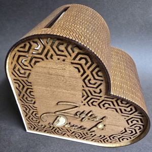 Pénzgyűjtő Szív - Esküvői Borítékgyűjtő Szív , Esküvő, Emlék & Ajándék, Nászajándék, Esküvői pénzátadó doboz, , MESKA