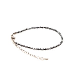 Szilícium kapcsos állítható fazettált golyó karkötő 22,5 mm - Meska.hu