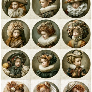  A4-es rizspapír A nemesi korszak gyermekei  �  Fantasy Rizspapír-decoupage, A4-es nyomtatott rizspapír - kellékek & szerszámok - papír - decoupage papír - Meska.hu