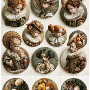 A4-es rizspapír A nemesi korszak gyermekei  �  Fantasy Rizspapír-decoupage, A4-es nyomtatott rizspapír - kellékek & szerszámok - papír - decoupage papír - Meska.hu