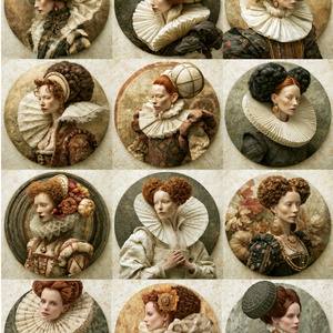 A4-es rizspapír Nobila Époque (A) � Serie de artă fantastică imprimată pe hârtie de orez - kellékek & szerszámok - papír - decoupage papír - Meska.hu