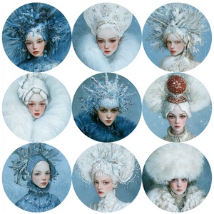 White Queens (J) � Fantázia-rizspapír, művészi rizspapír, A4-es rizspapír dekupázshoz, Kellékek & szerszámok, Papír, Decoupage papír, Decoupage, transzfer és szalvétatechnika, MESKA