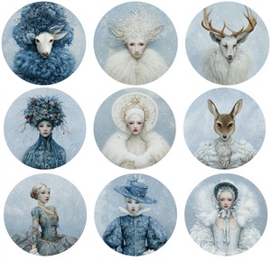 White Queens (K) � Fantázia-rizspapír, művészi rizspapír, A4-es rizspapír dekupázshoz - Meska.hu