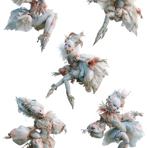 Silent Choreography � Fantasy-figurák rizspapíron, A4-es decoupage rizspapír - Meska.hu