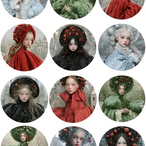 A4-es rizspapír  Hiver Elegant (A) � Fantasy-figurák rizspapíron, A4-es decoupage rizspapír, Kellékek & szerszámok, Papír, Decoupage papír, Decoupage, transzfer és szalvétatechnika, MESKA