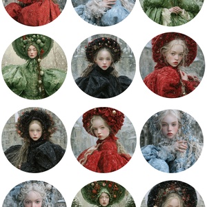 A4-es rizspapír  Hiver Elegant (C) � Fantasy-figurák rizspapíron, A4-es decoupage rizspapír, Kellékek & szerszámok, Papír, Decoupage papír, Decoupage, transzfer és szalvétatechnika, MESKA