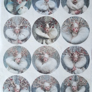 A4-es rizspapír  White Woods (C) � Fantasy-figurák rizspapíron, A4-es decoupage rizspapír - Meska.hu