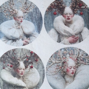 A4-es rizspapír  White Woods (C) � Fantasy-figurák rizspapíron, A4-es decoupage rizspapír - kellékek & szerszámok - papír - decoupage papír - Meska.hu
