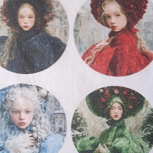 A4-es rizspapír  Hiver Elegant (C) � Fantasy-figurák rizspapíron, A4-es decoupage rizspapír - kellékek & szerszámok - papír - decoupage papír - Meska.hu