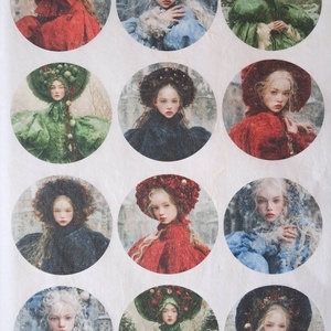 A4-es rizspapír  Hiver Elegant (C) � Fantasy-figurák rizspapíron, A4-es decoupage rizspapír - kellékek & szerszámok - papír - decoupage papír - Meska.hu