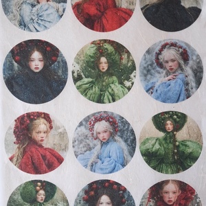 A4-es rizspapír  Hiver Elegant (B) � Fantasy-figurák rizspapíron, A4-es decoupage rizspapír - kellékek & szerszámok - papír - decoupage papír - Meska.hu