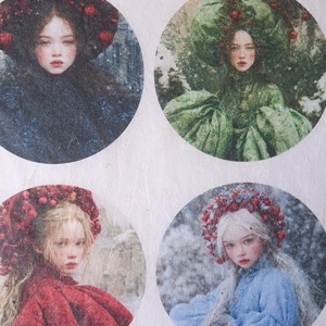 A4-es rizspapír  Hiver Elegant (B) � Fantasy-figurák rizspapíron, A4-es decoupage rizspapír - kellékek & szerszámok - papír - decoupage papír - Meska.hu