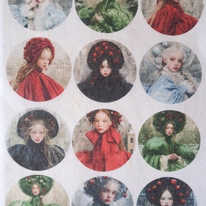 A4-es rizspapír  Hiver Elegant (A) � Fantasy-figurák rizspapíron, A4-es decoupage rizspapír - kellékek & szerszámok - papír - decoupage papír - Meska.hu