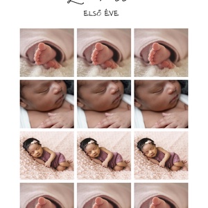 Baba első 12 hónapja  személyre szabott fotókollázs - otthon & életmód - dekoráció - kép & falikép - mozaik kép - Meska.hu