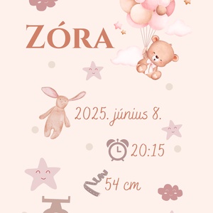 Baba emlékőrző, születési poszter - Meska.hu