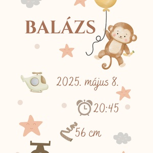 Baba emlékőrző, születési poszter - Meska.hu