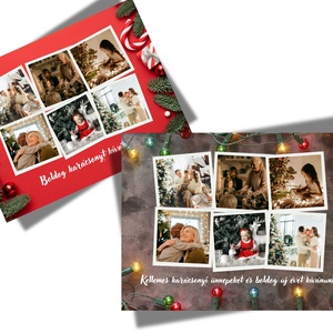 Karácsonyi fotókollázs  egyedi ajándék szeretteidnek - otthon & életmód - dekoráció - kép & falikép - mozaik kép - Meska.hu