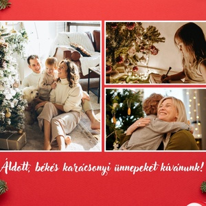 Karácsonyi fotókollázs  egyedi ajándék szeretteidnek - otthon & életmód - dekoráció - kép & falikép - mozaik kép - Meska.hu