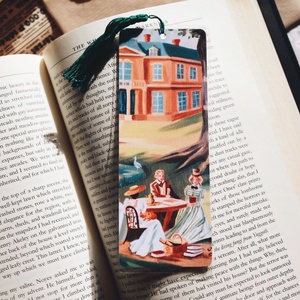 Könyvjelző - Jane Austen Könyvklub, Könyv & Zene, Könyvjelző, Festészet, Fotó, grafika, rajz, illusztráció, MESKA