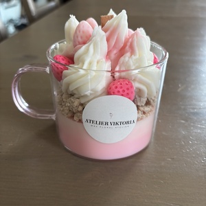 Epres desszert gyertya  - otthon & életmód - gyertya, illat, aroma - gyertya - Meska.hu