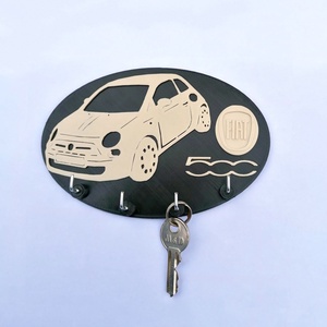 Fiat 500 fali kulcstartó - Meska.hu