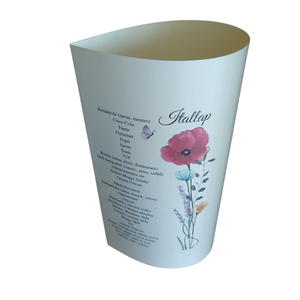 Csepp alakú menükártya, Esküvő, Dekoráció, Tálalás, Mindenmás, MESKA