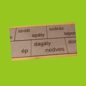 Szókörút - ellentétes jelentésű szavak -  olvasási és logikai képesség fejlesztő dominó játék - játék & sport - táblajáték és kártyajáték - dominó - Meska.hu