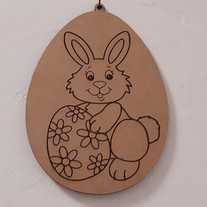 Egyedi festhető húsvéti tojás kis gyerekeknek, Otthon & Életmód, Dekoráció, Fali és függő dekoráció, Függődísz, Famegmunkálás, Gravírozás, pirográfia, MESKA
