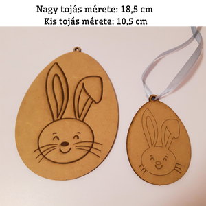 Egyedi festhető húsvéti tojás kis gyerekeknek Kisebb méretű, Otthon & Életmód, Dekoráció, Fali és függő dekoráció, Függődísz, Famegmunkálás, Gravírozás, pirográfia, MESKA