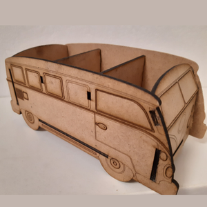 Volkswagen VW 3 rekeszes microbusz formájú ceruzatartó - otthon & életmód - tárolás & rendszerezés - íróasztali tároló - Meska.hu