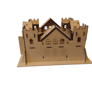 Középkori palota   várudvar játék nyitható kapuval (kastély vagy vár) - játék & sport - baba & babaház - babaház - Meska.hu