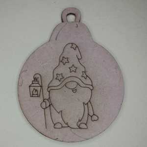 Karácsonyfadísz törpe manó lámpással (10 cm) - Meska.hu