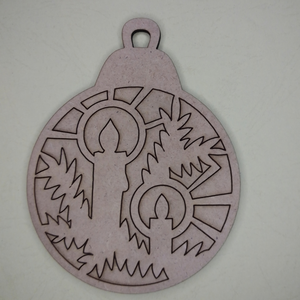 Karácsonyfadísz gyertya (10 cm) - Meska.hu