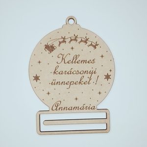 Pénzátadó karácsonyi dísz ajándék - Meska.hu