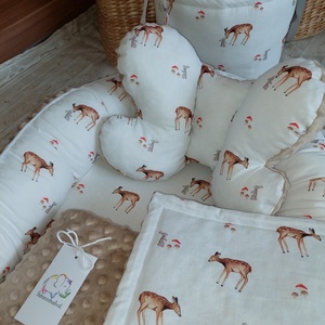 Őzikés, nyuszis, prémium, komplett szett - otthon & életmód - babaszoba, gyerekszoba - babafészek - Meska.hu