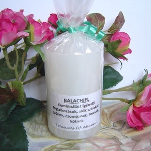 Beavatott atlantiszi angyalgyertya - BALACHIEL - otthon & életmód - gyertya, illat, aroma - gyertya - Meska.hu