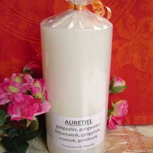Beavatott NAGY atlantiszi angyalgyertya - AURETIEL - otthon & életmód - gyertya, illat, aroma - gyertya - Meska.hu