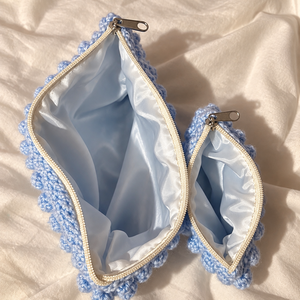 Kézzel készített buborékmintás horgolt clutch szett � Jumbo + Mini táskák � választható színekben -  - Meska.hu