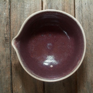 Kerámia csőrős keverőtál (repesztett) -  - Meska.hu