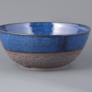 Kerámia nagyméretű tál (kék) - otthon & életmód - konyhafelszerelés, tálalás - tálalás - kínálótál - Meska.hu