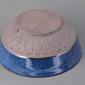 Kerámia nagyméretű tál (kék) - otthon & életmód - konyhafelszerelés, tálalás - tálalás - kínálótál - Meska.hu