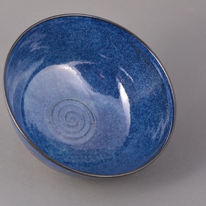 Kerámia nagyméretű tál (kék) - otthon & életmód - konyhafelszerelés, tálalás - tálalás - kínálótál - Meska.hu